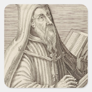Adesivo Quadrado Santo Agostinho de Hipona Doutor da Igreja