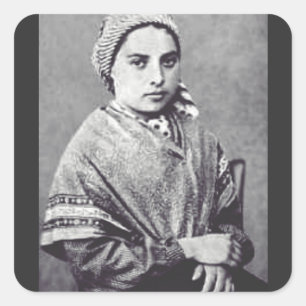 Adesivo Quadrado Santo Bernadette Soubirous