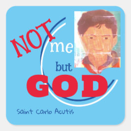 Adesivo Quadrado Santo Carlo Acutis Praça