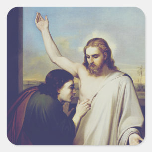 Adesivo Quadrado Santo de dúvidas Thomas de Silvestro Lega
