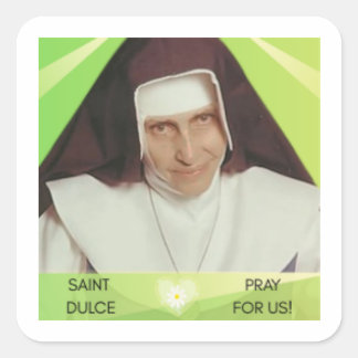 Adesivo Quadrado Santo Dulce dos pobres souvenir
