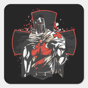 Adesivo Quadrado Santo George Cross