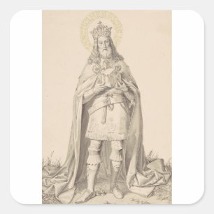 Adesivo Quadrado Santo Henrique II, o Imperador Romano-Germânico