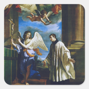 Adesivo Quadrado Santo italiano Aloysius Gonzaga