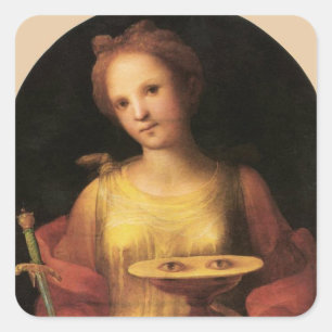 Adesivo Quadrado Santo Lucy de Domenico Beccafumi, 1521