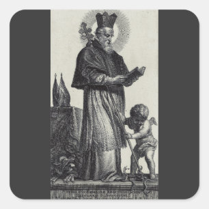 Adesivo Quadrado Santo Patrick Bispo e Confessor