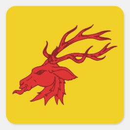 Adesivo Quadrado Santo SCA Georges Populace Crachá