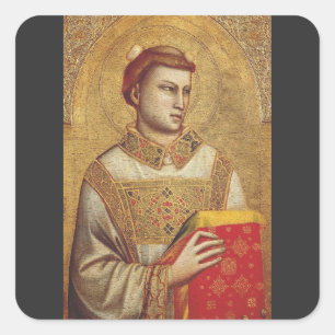 Adesivo Quadrado Santo Stephen por Giotto