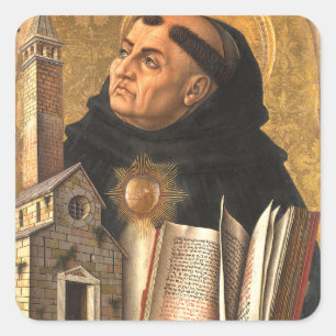Adesivo Quadrado Santo Thomas Aquinas