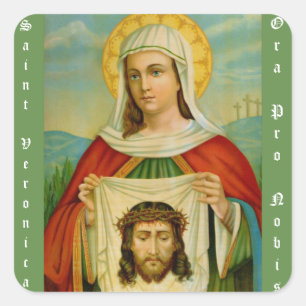 Adesivo Quadrado Santo Veronica banquete dia o 12 de julho