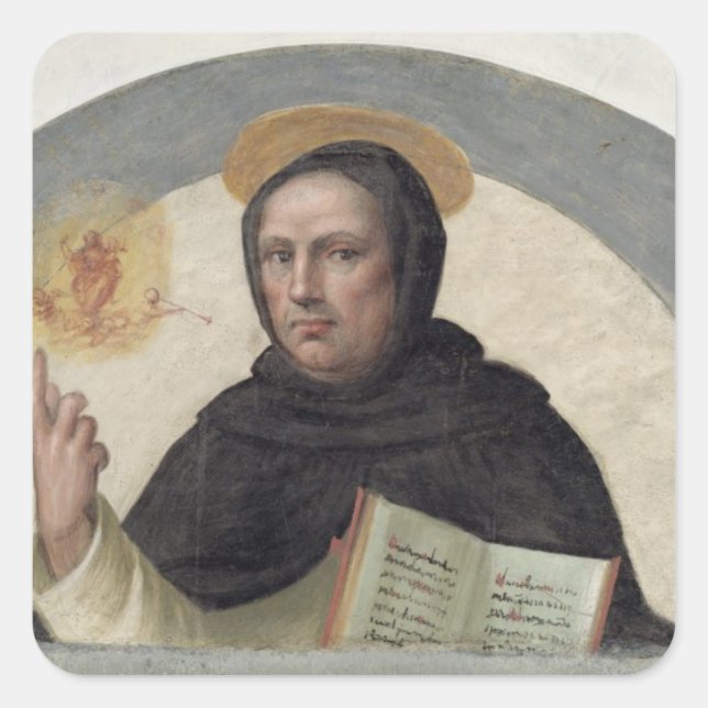 Adesivo Quadrado Santo Vincent Ferrer (fresco) (Frente)