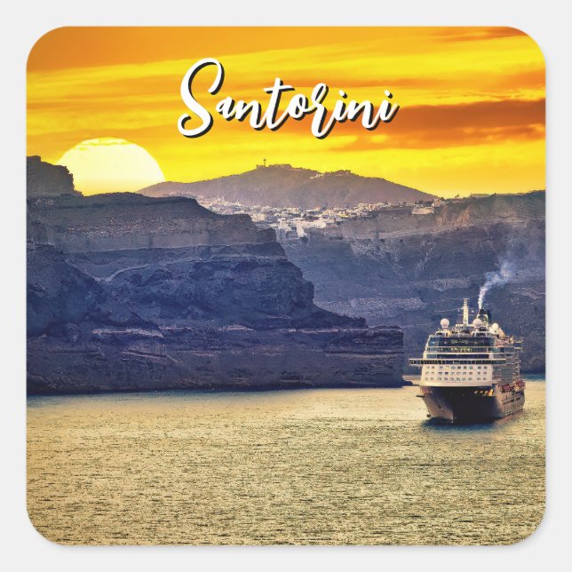 Adesivo Quadrado Santorini (Frente)