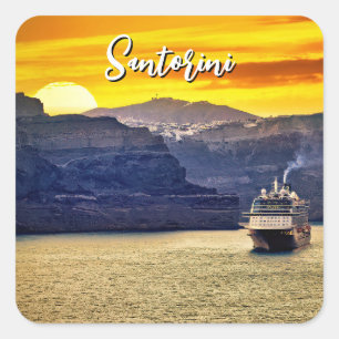 Adesivo Quadrado Santorini