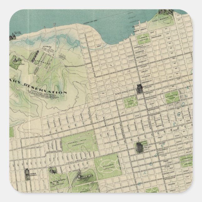 Adesivo Quadrado São Francisco (Frente)