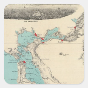 Adesivo Quadrado São Francisco a Sacramento