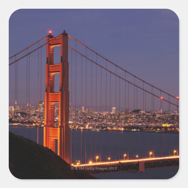 Adesivo Quadrado São Francisco, Califórnia (Frente)