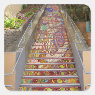 Adesivo Quadrado São Francisco Hidden Garden Steps #1 Stickers