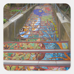Adesivo Quadrado São Francisco Hidden Garden Steps #5 Stickers