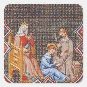 Adesivo Quadrado São Luís IX da França Patrono dos Reis Arte