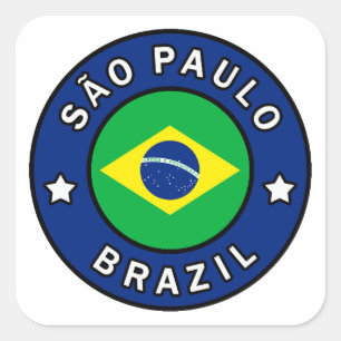 Adesivo Quadrado São Paulo Brasil