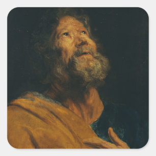 Adesivo Quadrado São Pedro por Antoon van Dyck