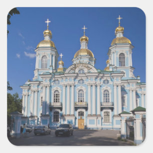 Adesivo Quadrado São Petersburgo, Mariinsky, Catedral Nikolsky