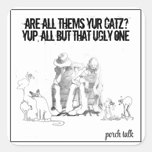 Adesivo Quadrado São todos seus pentes? (Frente)