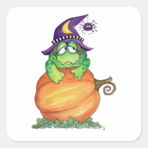 Adesivo Quadrado Sapo