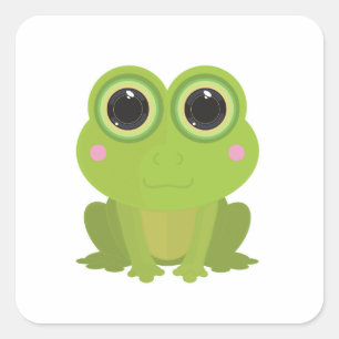 Adesivo Quadrado Sapo