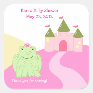 Adesivo Quadrado Sapo de Fairytale SQUARE Favor Sticker