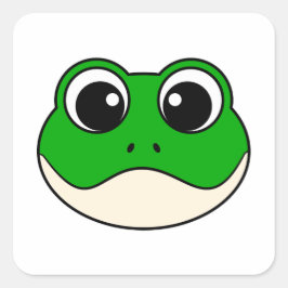Adesivo Quadrado Sapo de sorriso bonito