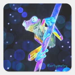 Adesivo Quadrado Sapo Inverso