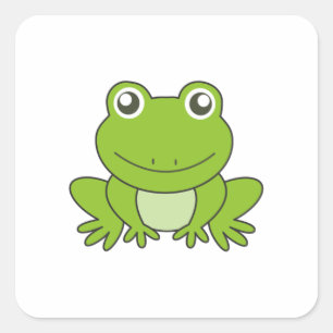 Adesivo Quadrado Sapos sapos Engraçados Amigos De Animais Para Cri