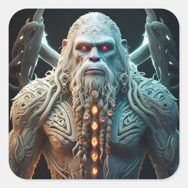 Adesivo Quadrado Sasquatch Celta (Frente)