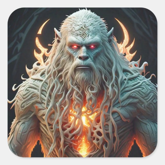 Adesivo Quadrado Sasquatch Celta (Frente)