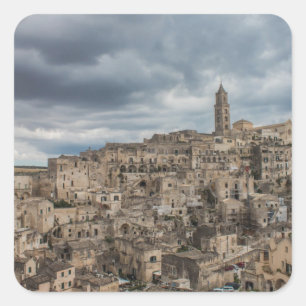 Adesivo Quadrado Sassi di Matera, Itália