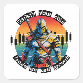 Adesivo Quadrado Satisfy | Trade motivation | Fantasy Design