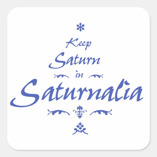 Adesivo Quadrado Saturnalia (Frente)