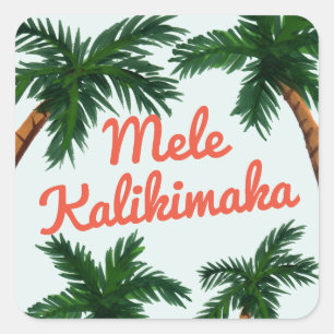 Adesivo Quadrado Saudação da Ilha