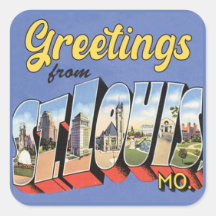 Saudações de St. Louis Missouri retrô 