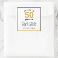 Saúde a 50 anos de aniversário de casamento Dourad