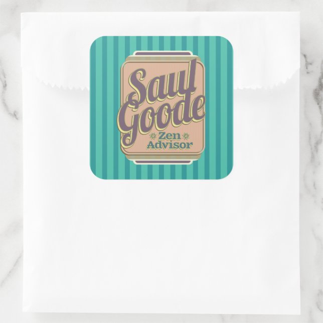 Adesivo Quadrado Saul Goode Zen Advisor Aqua Stripes BG (Bolsa)