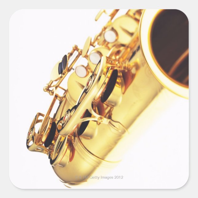 Adesivo Quadrado Saxofone 2 (Frente)
