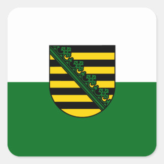 Adesivo Quadrado Saxônia bandeira