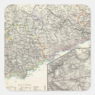 Adesivo Quadrado Saxony, Dresden Alemanha