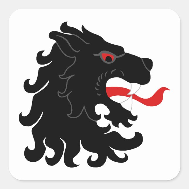 Adesivo Quadrado SCA An Tir Populace Crachá Sticker (Frente)