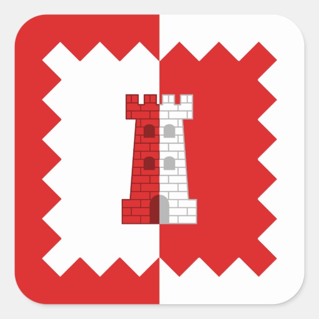 Adesivo Quadrado SCA Cydllan Downs Crachá Populacional (Frente)