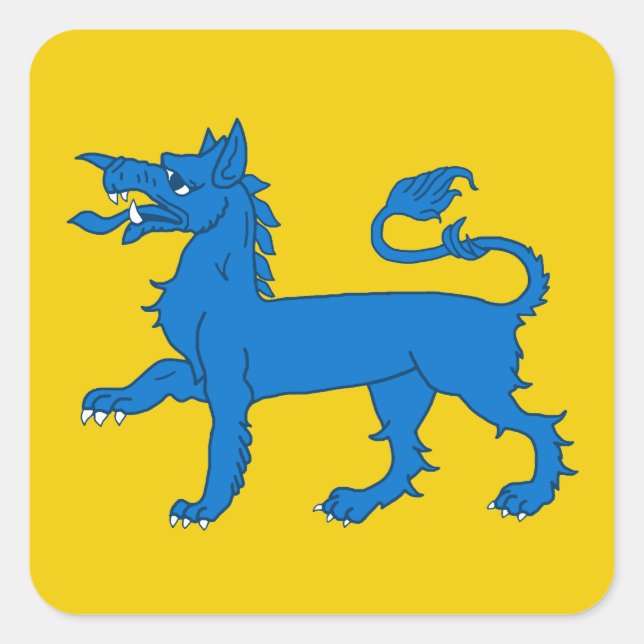 Adesivo Quadrado SCA East Kingdom Populace Crachá Sticker (Frente)