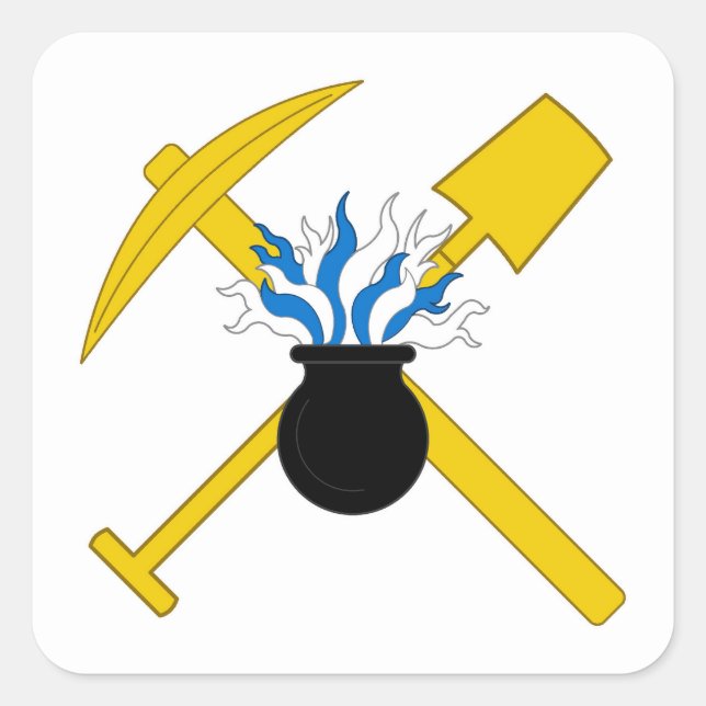 Adesivo Quadrado SCA Scola Metallorum Crachá Populacional (Frente)