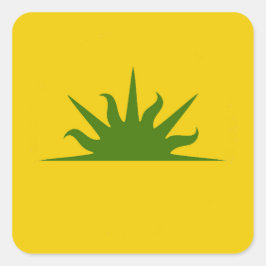 Adesivo Quadrado SCA West Kingdom Populace Crachá Sticker